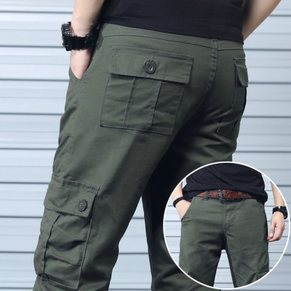 Men’s Practical Utility Cargo Trousers – Pack of 2