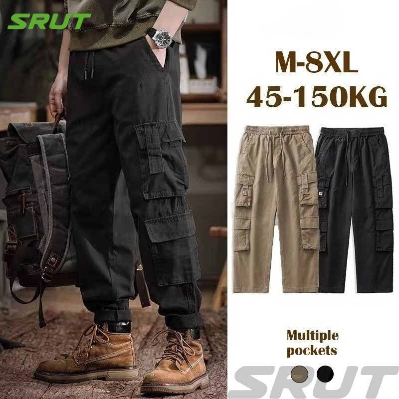 Men’s Multi-Pocket Cargo Pants – Pack of 2