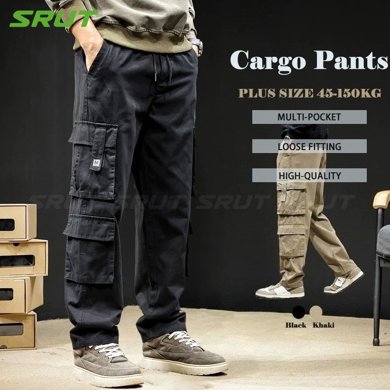Men’s Multi-Pocket Cargo Pants – Pack of 2