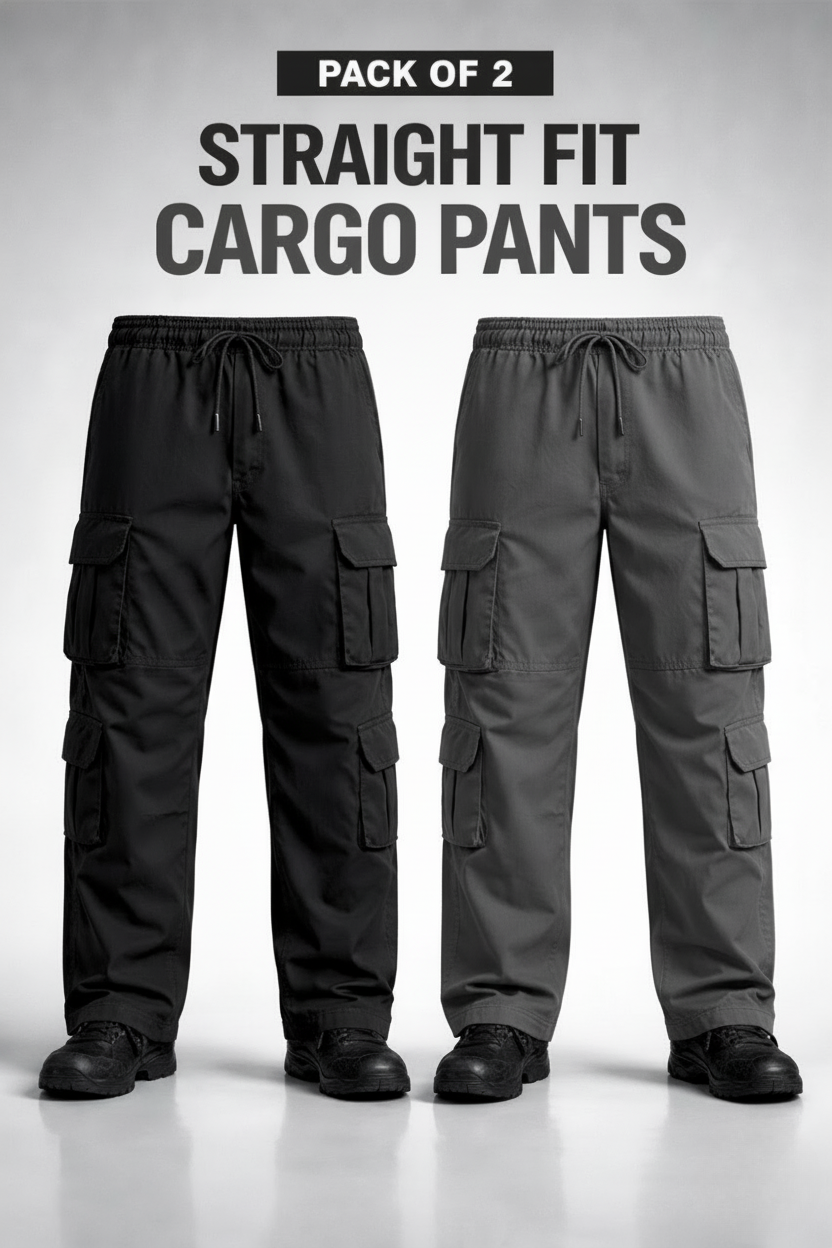 Everyday Pro Cargo Pants – Pack of 2