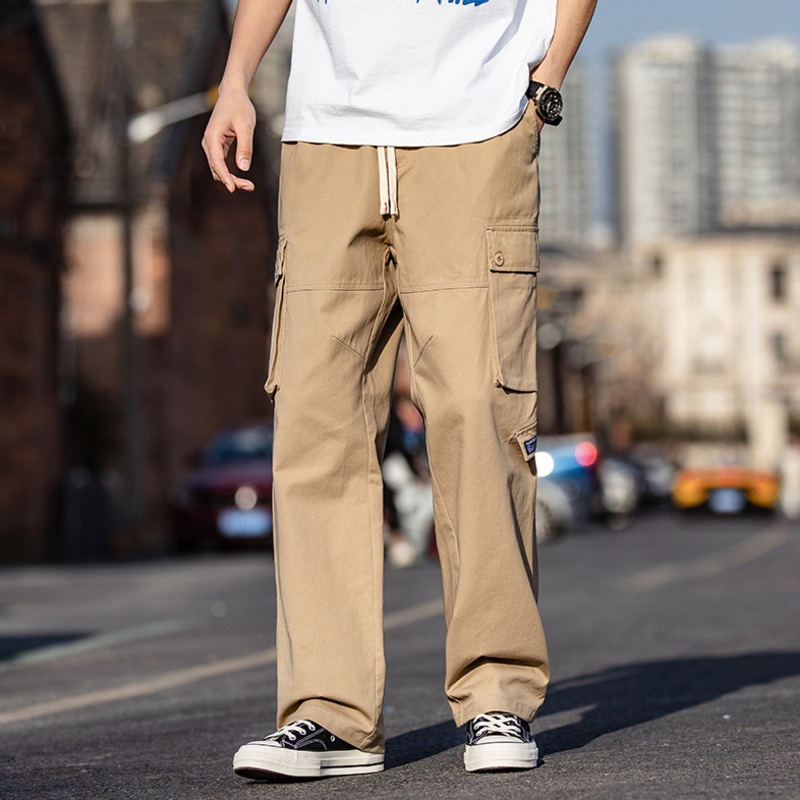 Men’s Classic Multi-Pocket Cargo Pants – Pack of 2