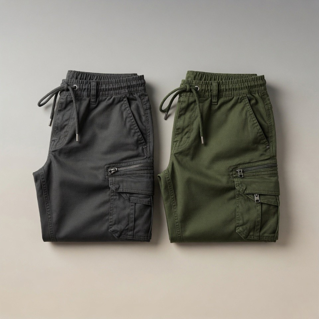 StreetCore Utility Cargo Pants – Pack of 2