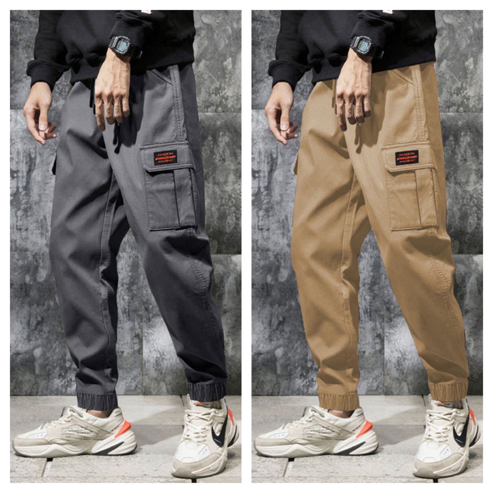 Men’s Cargo Trousers – Pack of 2