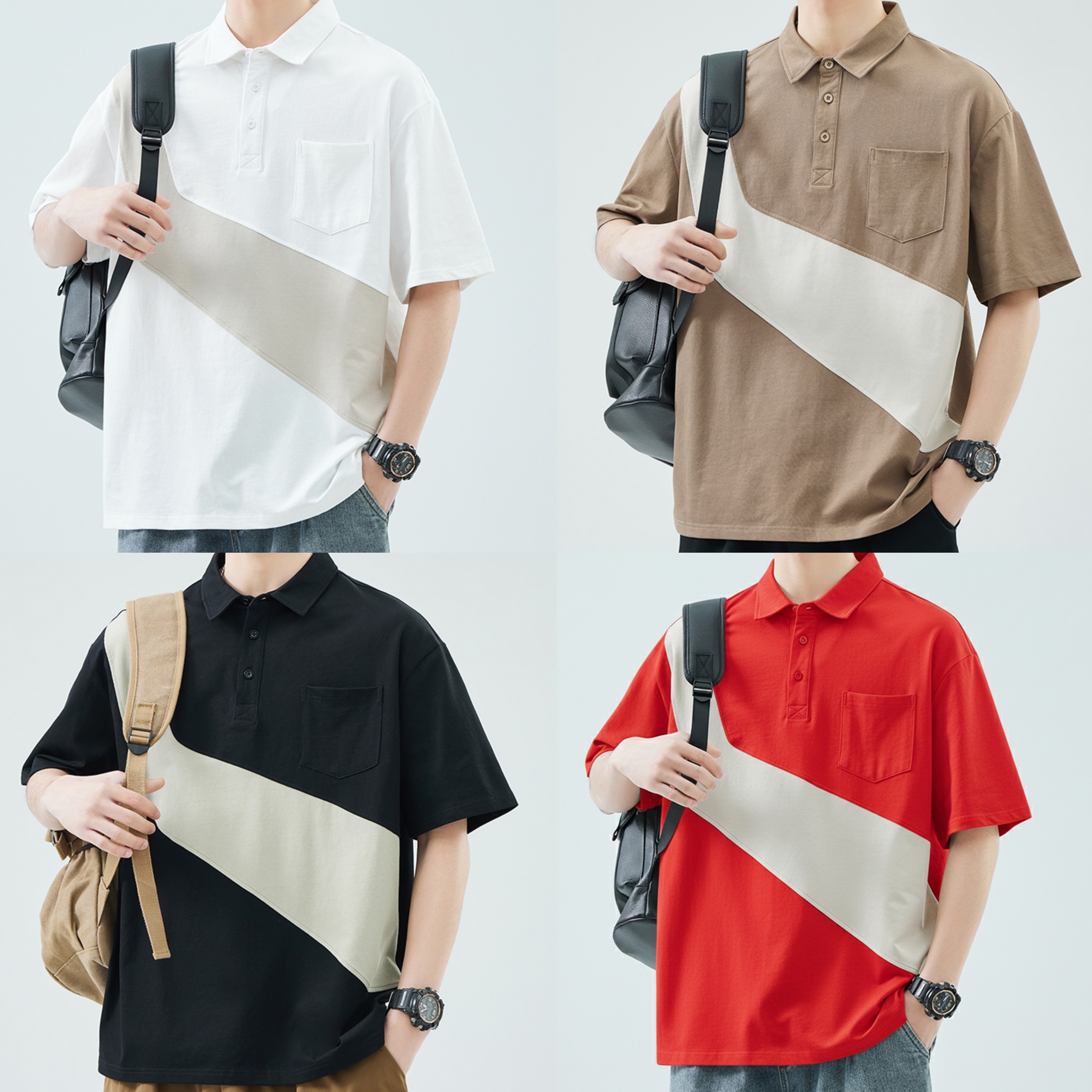 Diagonal Contrast Trend Quad