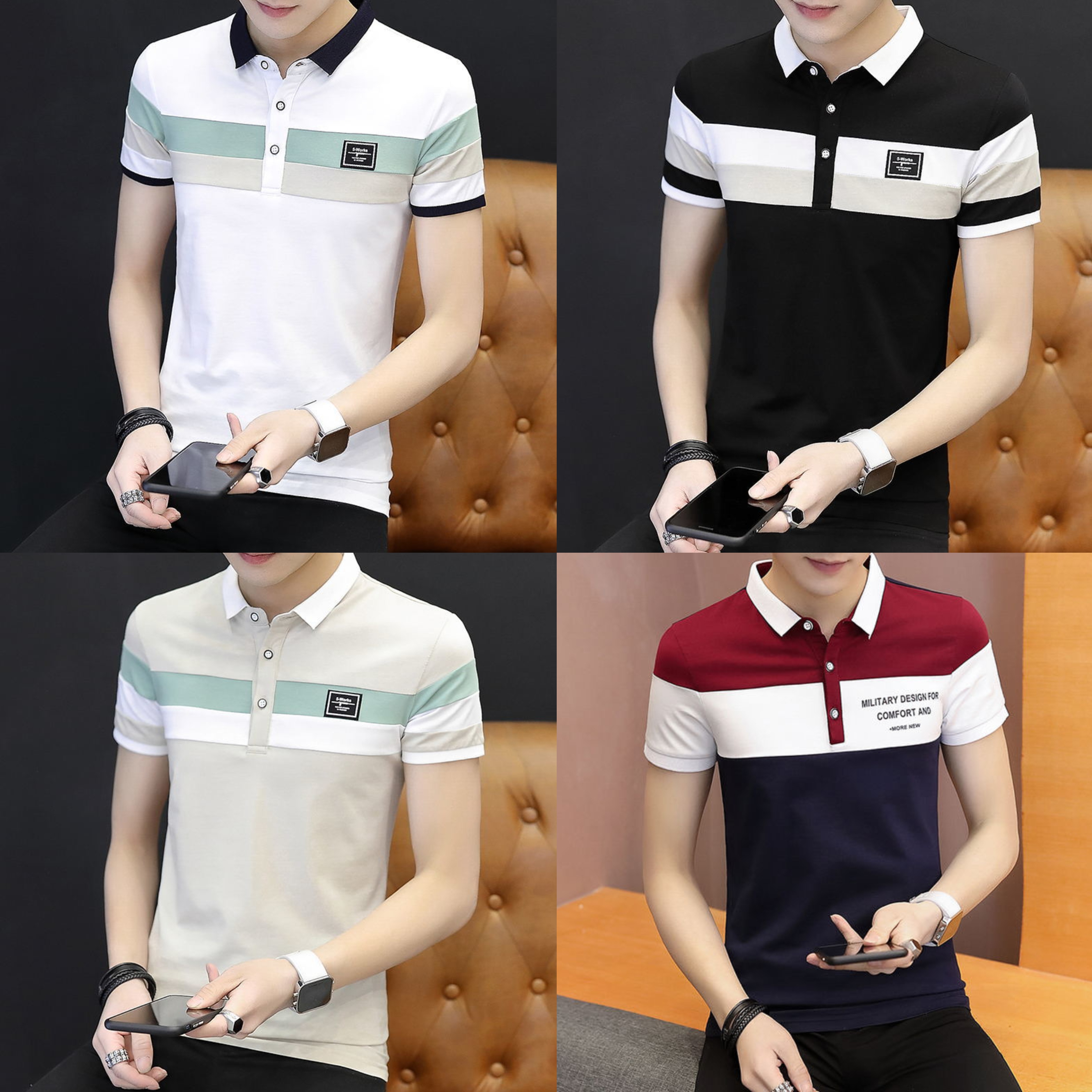 Premium Color Block Quad