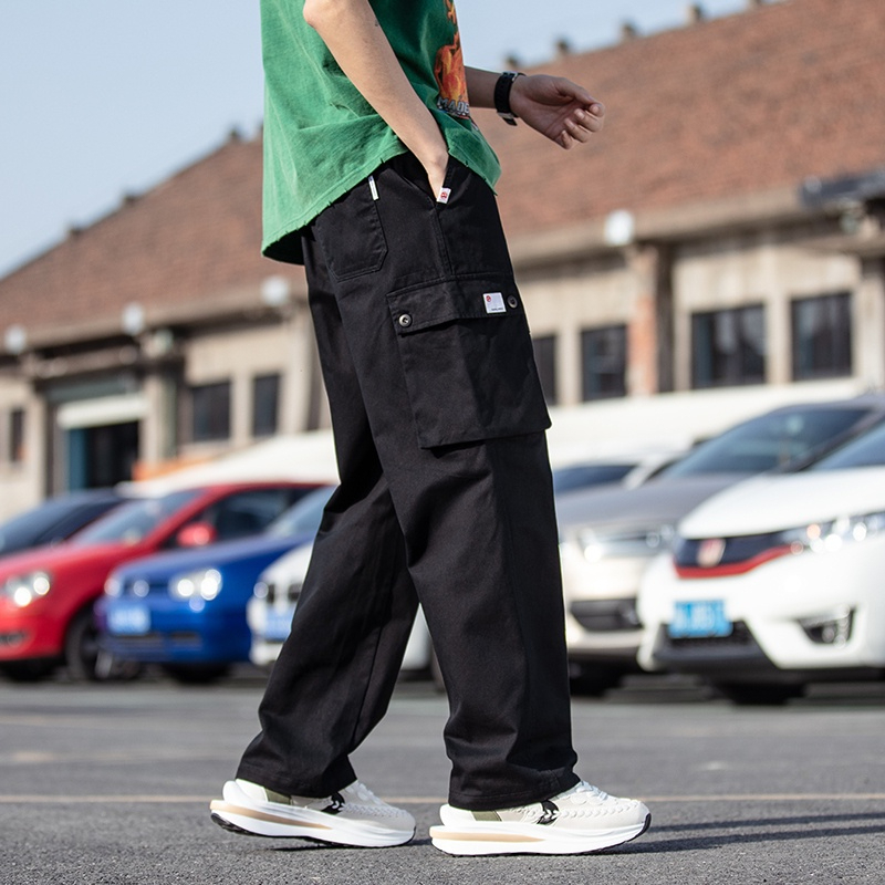 Men’s Classic Multi-Pocket Cargo Pants – Pack of 2