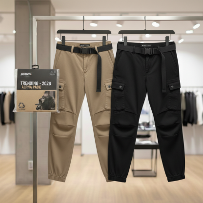 UrbanCommand Tactical Cargo Joggers Pack of 2