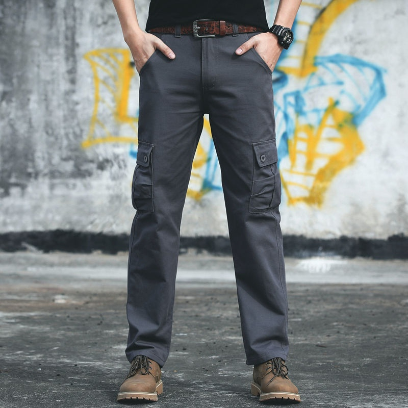 Men’s Practical Utility Cargo Trousers – Pack of 2