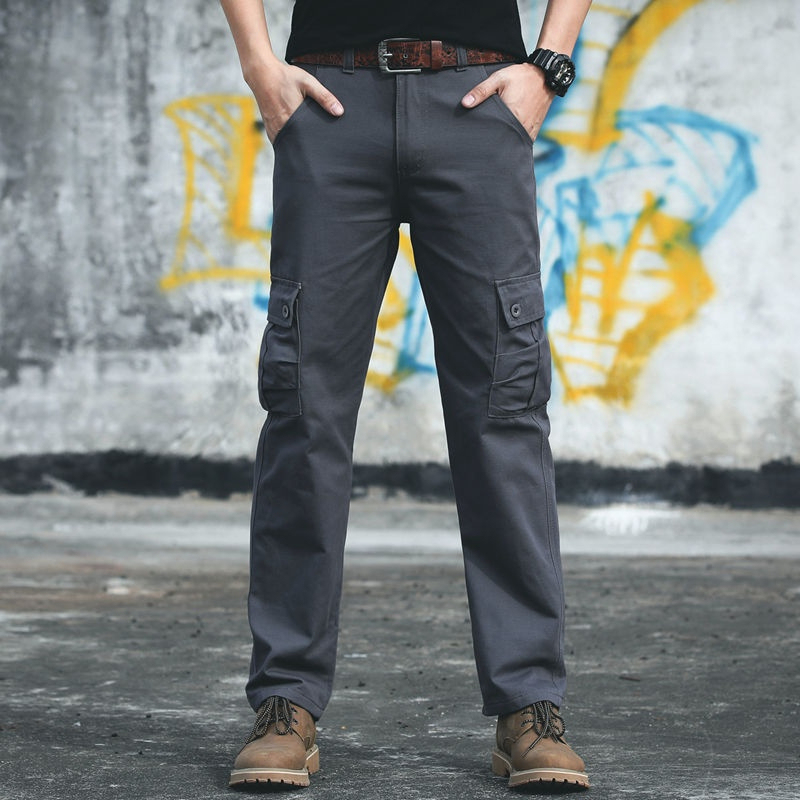 Men’s Practical Utility Cargo Trousers – Pack of 2