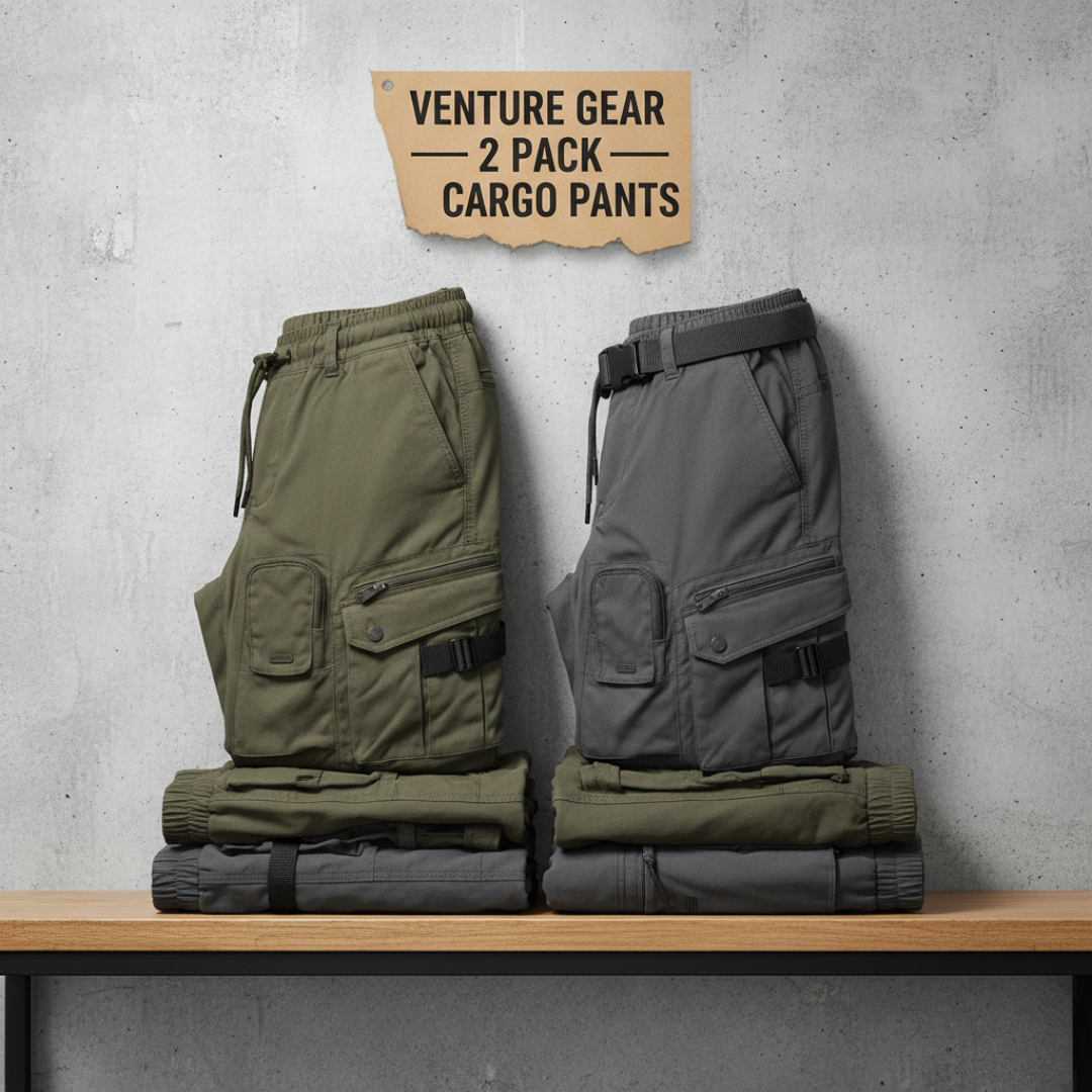 VentureFlex Tactical Cargo Pants Pack of 2