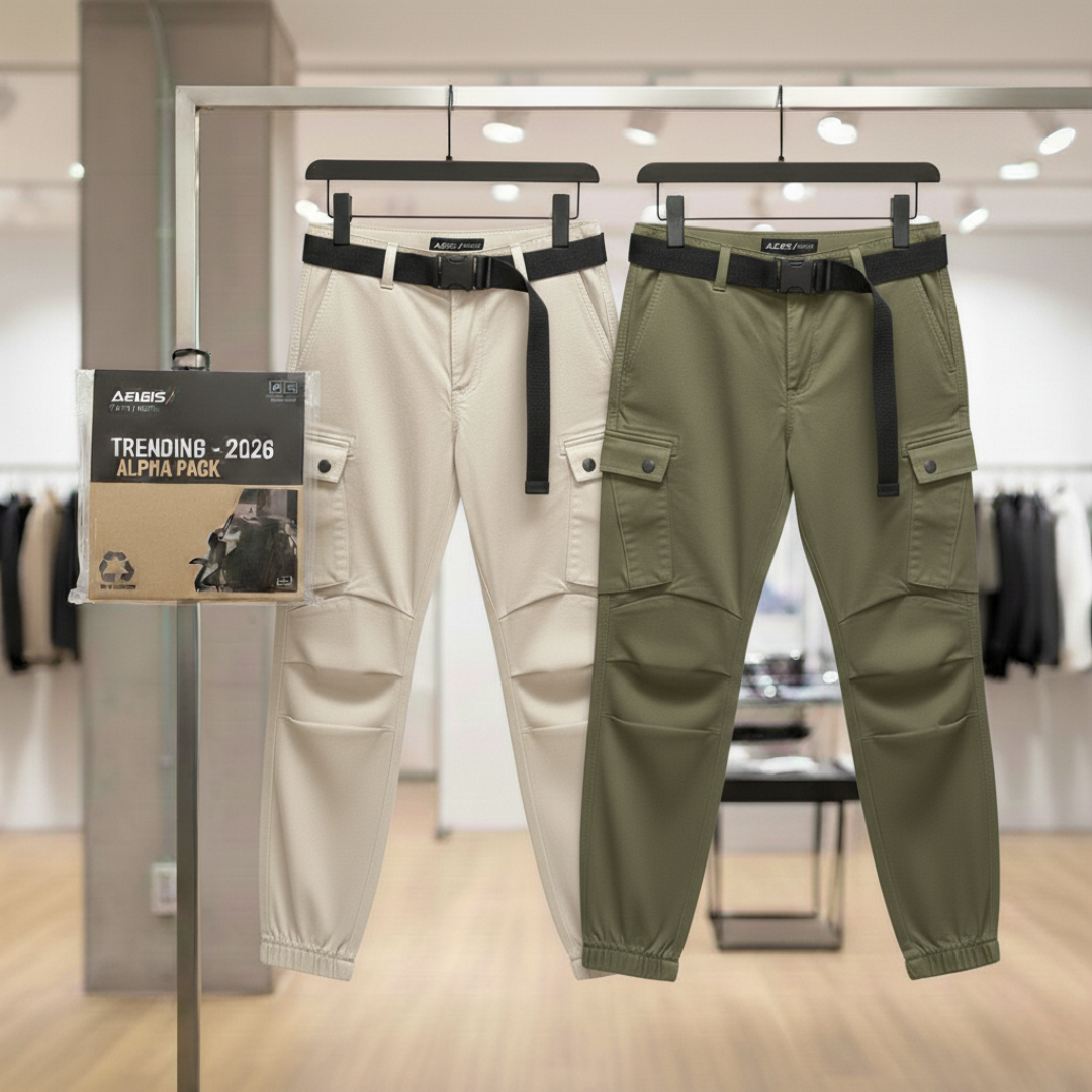 DesertRidge Tactical Cargo Joggers Pack of 2