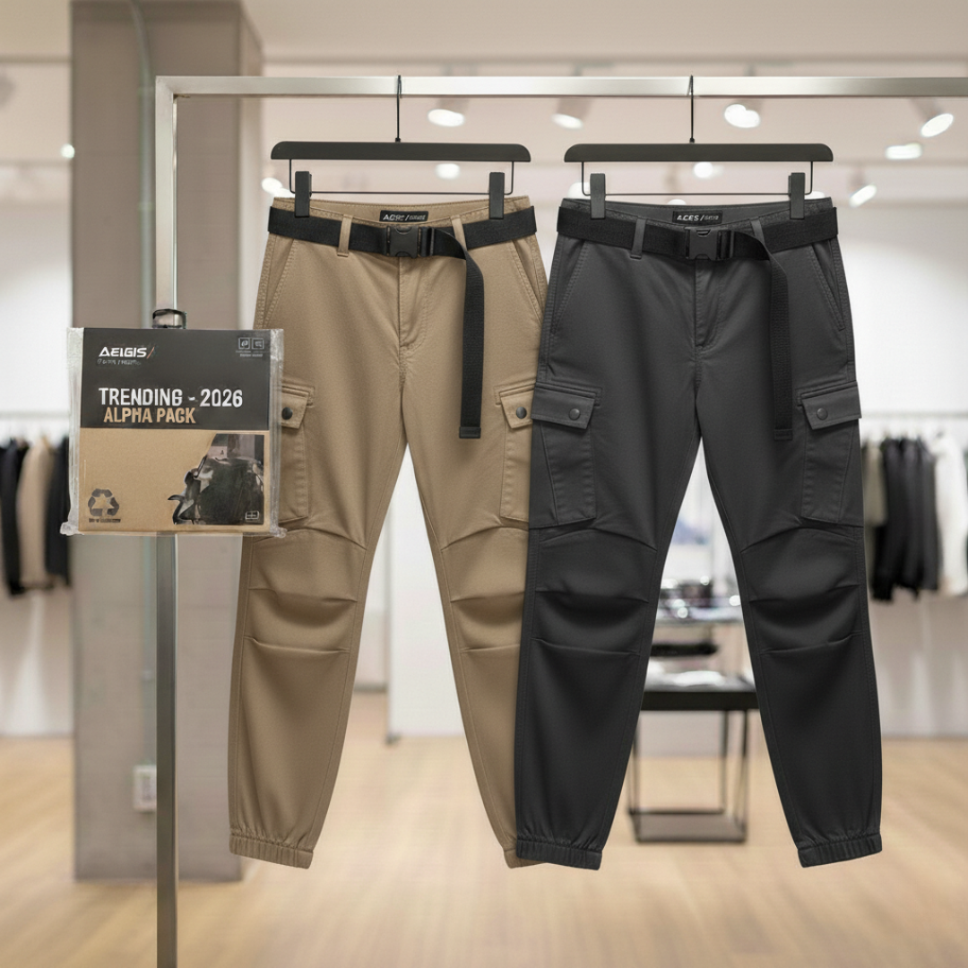 CoreEdge Tactical Cargo Joggers Pack of 2