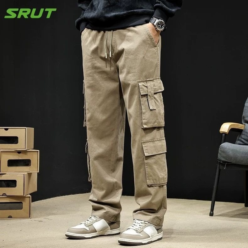 Men’s Multi-Pocket Cargo Pants – Pack of 2