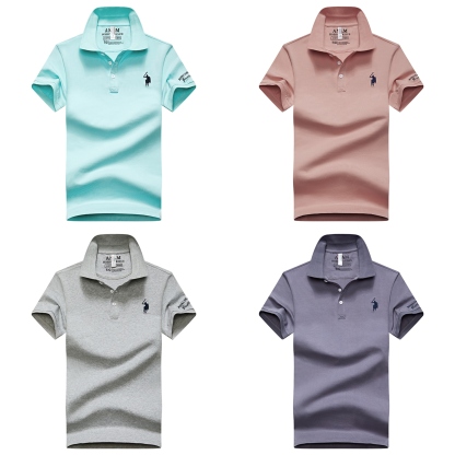 The Serenity Pastel Polo Collection – Pack of 4 (Mint | Mauve | Grey | Slate)