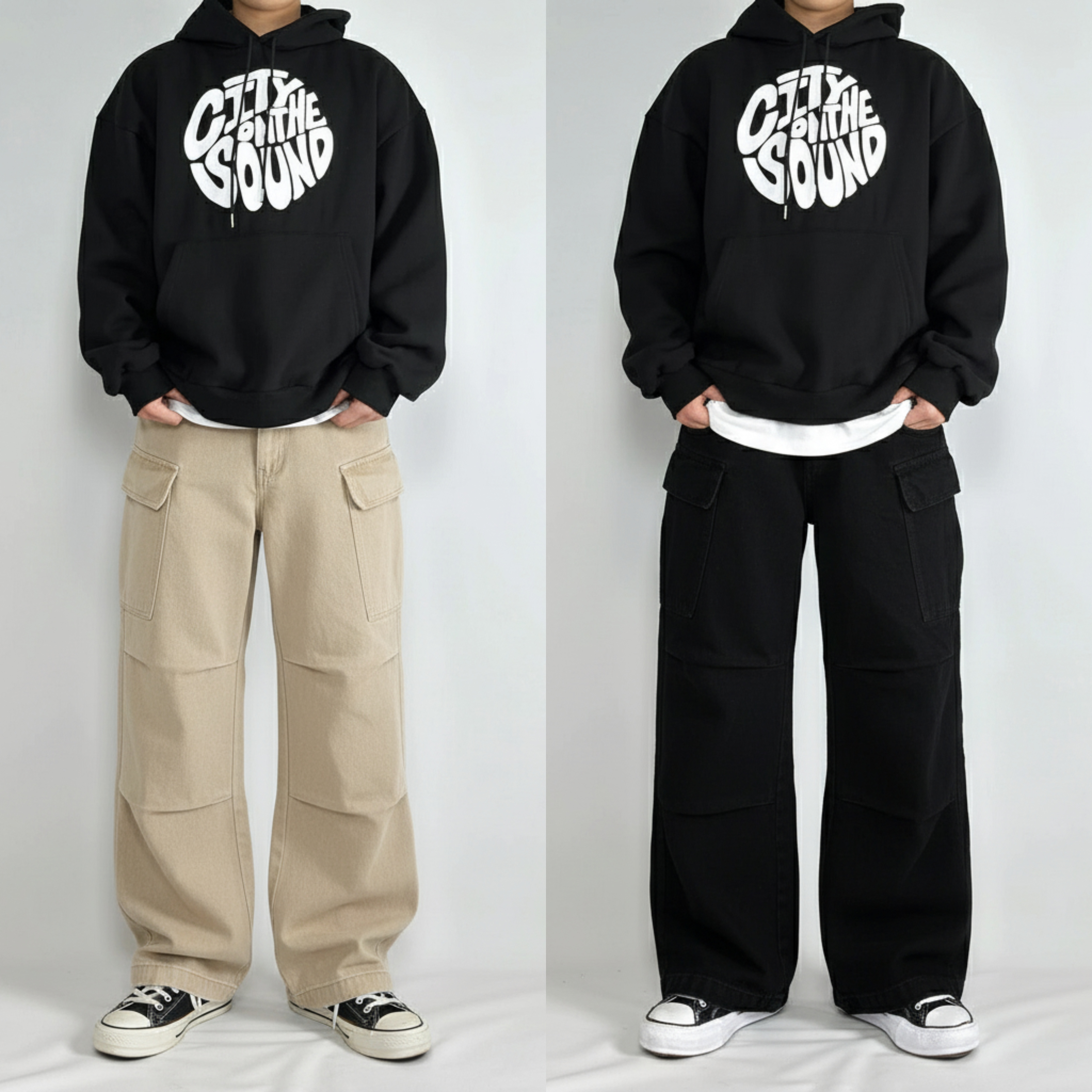 LooseDrip Wide Denim Pants – Pack of 2