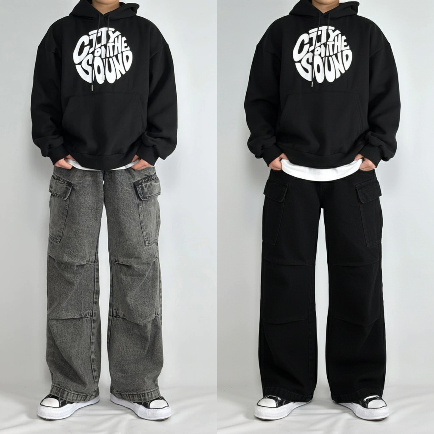 NeoStreet Denim Cargo Pants – Pack of 2