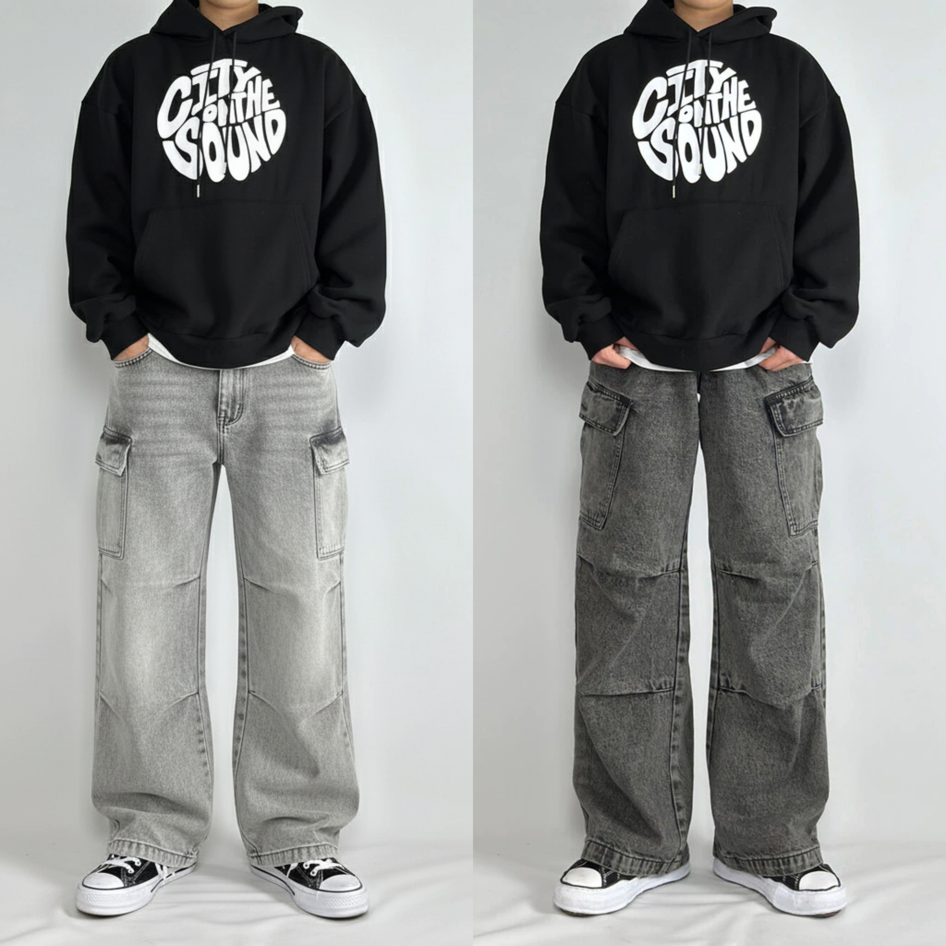 DripCore Baggy Denim Pants – Pack of 2