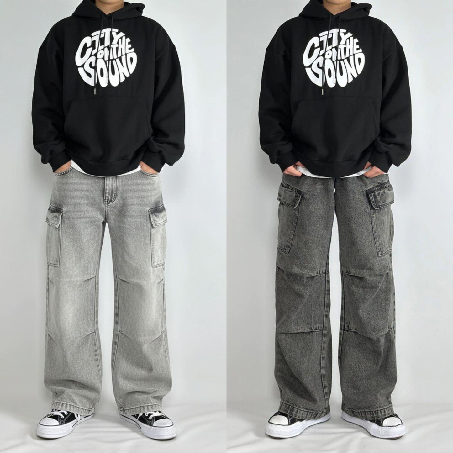 DripCore Baggy Denim Pants – Pack of 2