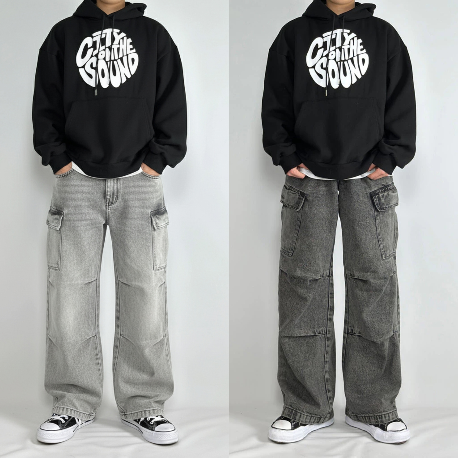 DripCore Baggy Denim Pants – Pack of 2