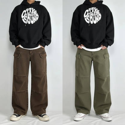 StreetFlex Wide Fit Denim Cargo – Pack of 2