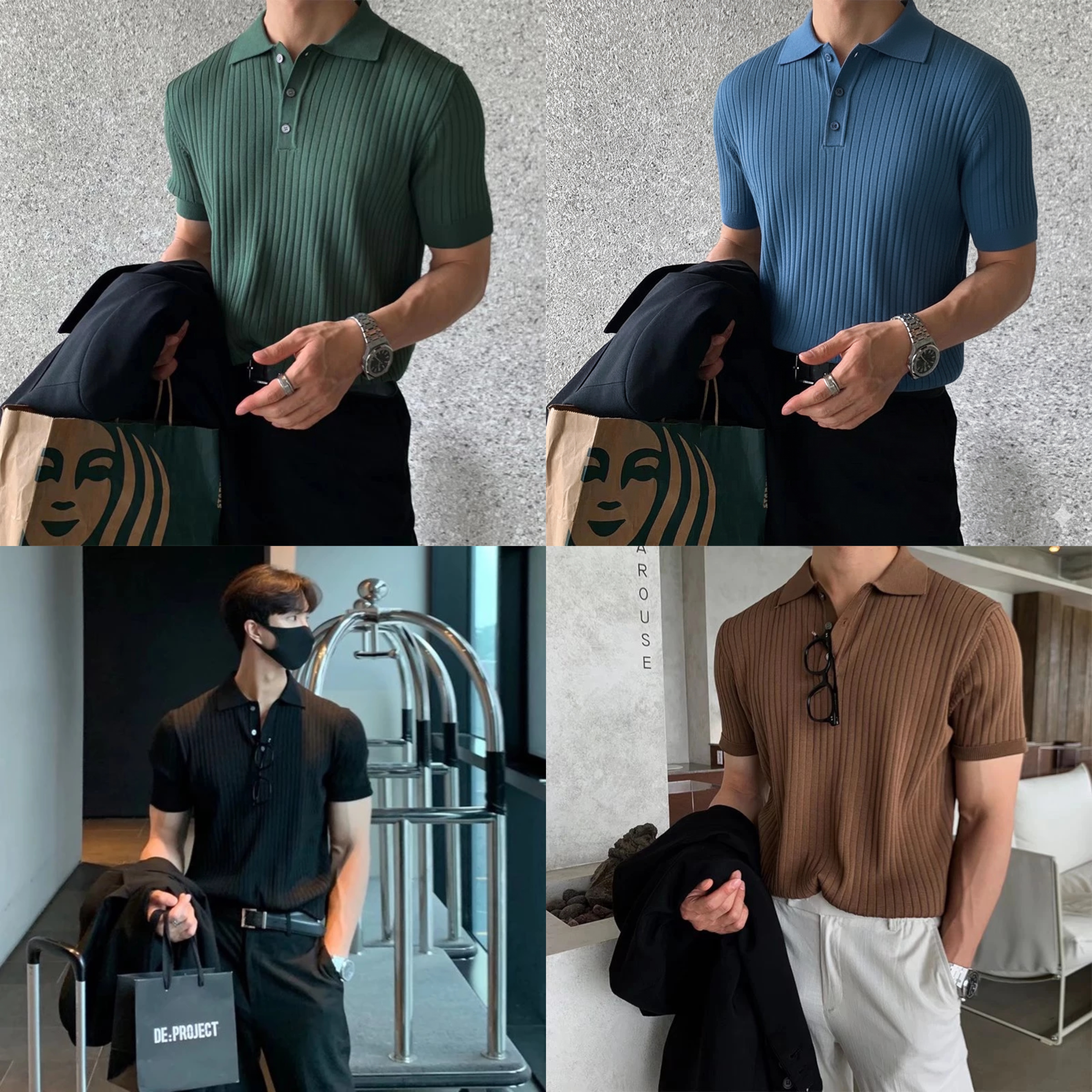ModernCraft Polo Set (Pack of 4)