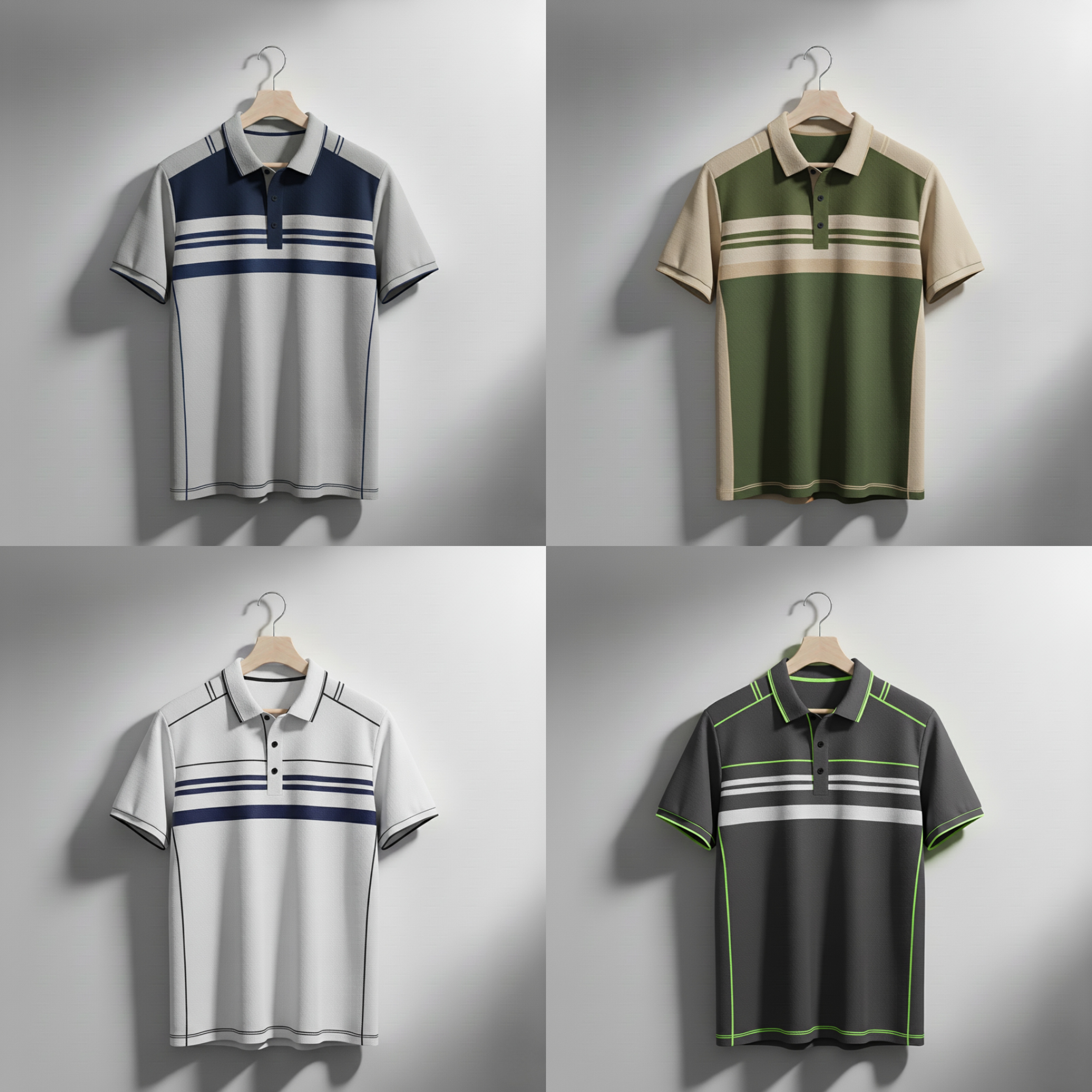 STRIPEFORCE SPORT POLO SET (Pack of 4)