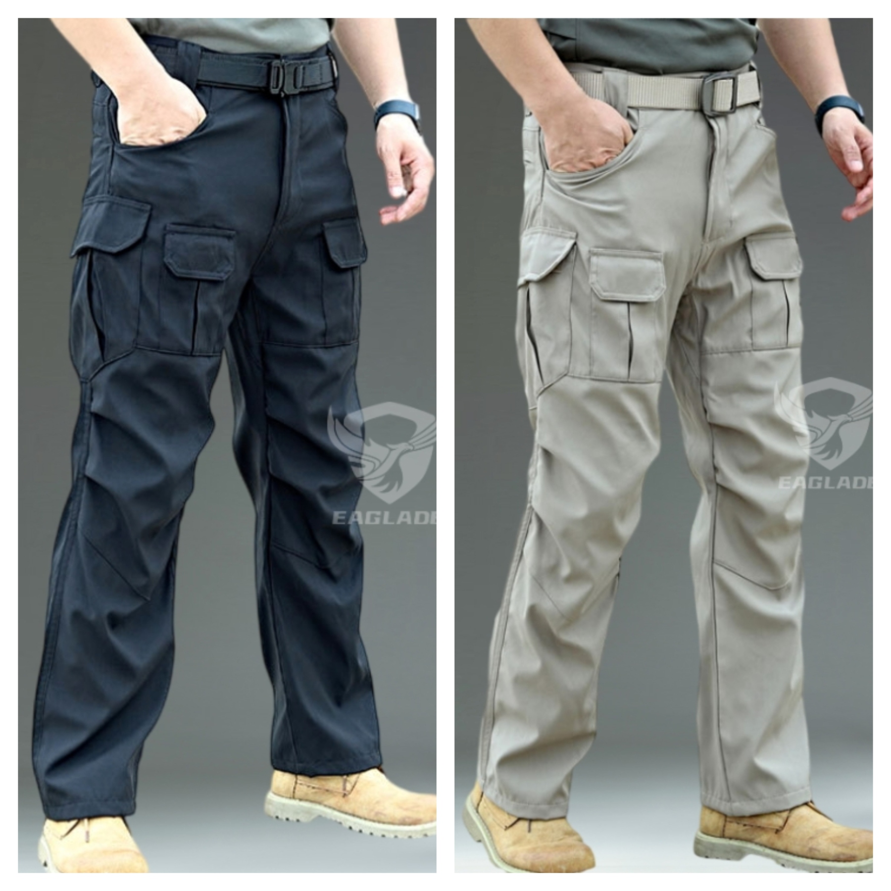Men’s Utility Cargo Pants – Pack of 2