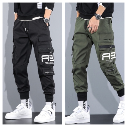 Men’s Relaxed Fit Cargo Trousers – Pack of 2
