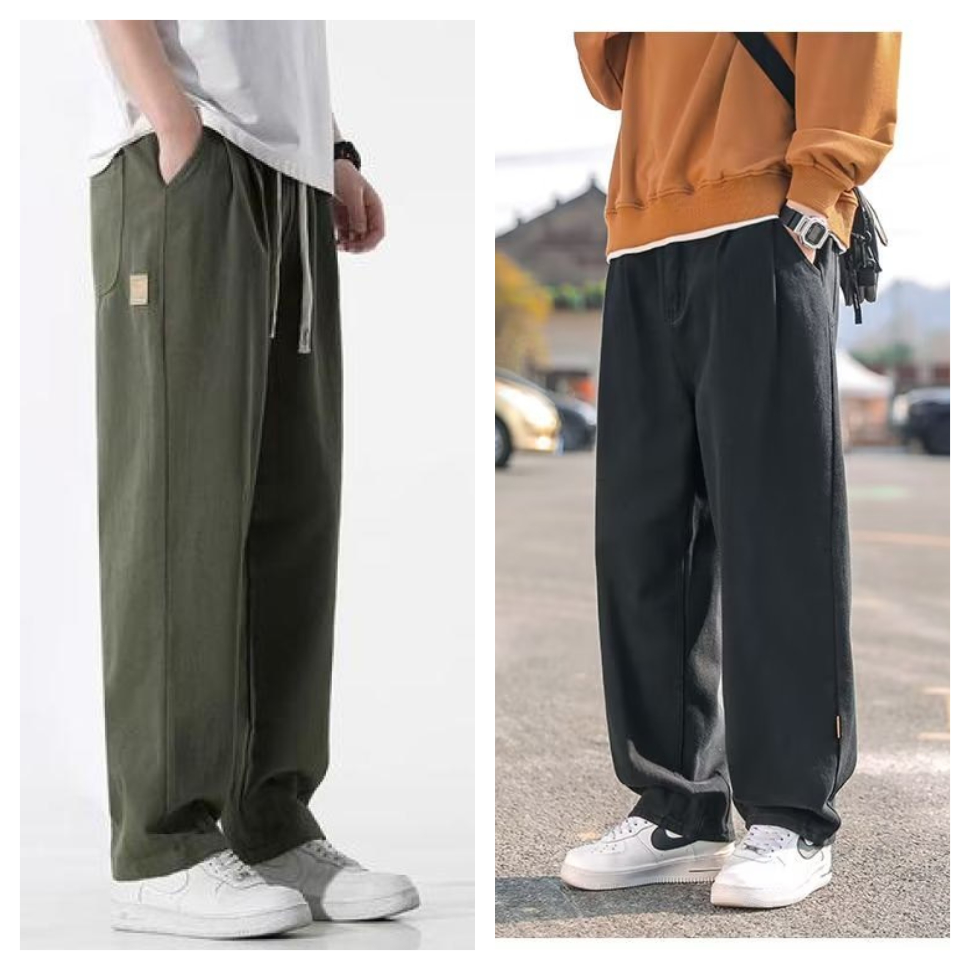 Men’s Straight Fit Cargo Pants – Pack of 2