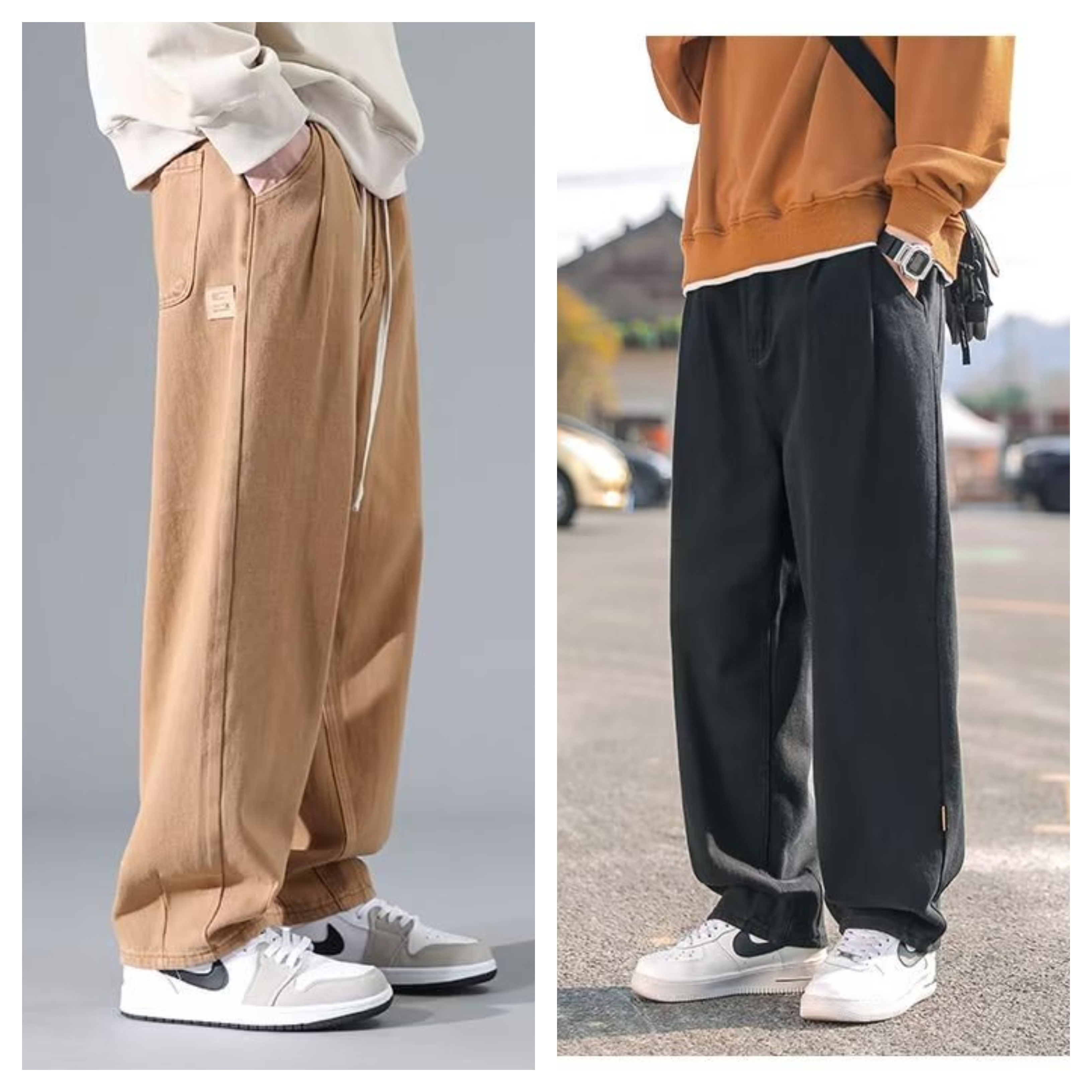 Men’s Straight Durable Utility Cargo Pants – Pack of 2