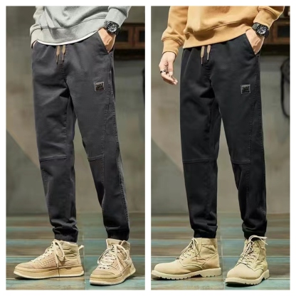 Men’s Relaxed Casual Cargo Trousers – Pack of 2