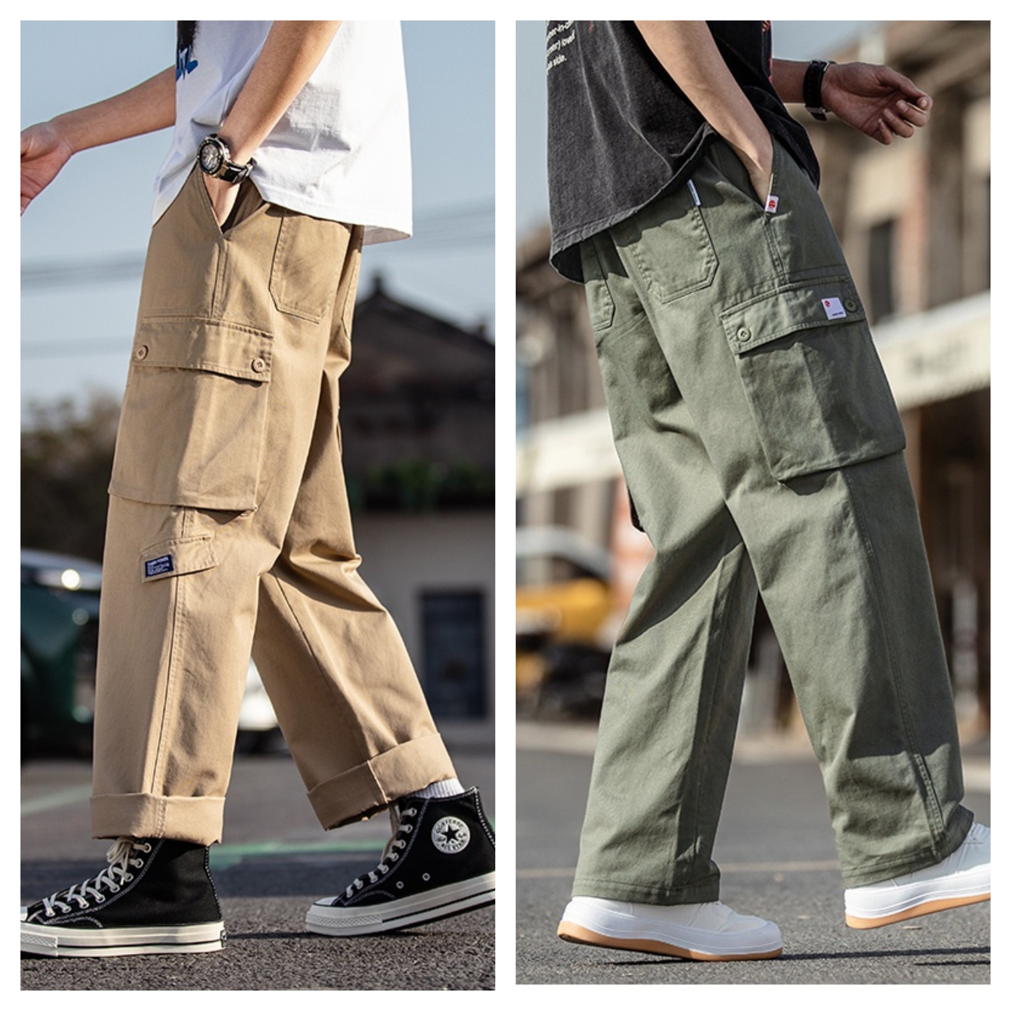 Men’s Daily Wear Cargo Pants – Pack of 2