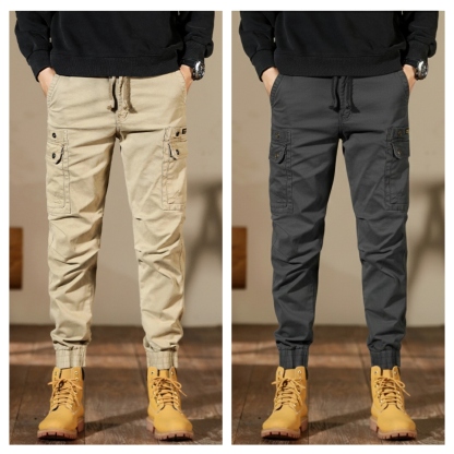 Men’s Tough Fabric Cargo Pants – Pack of 2