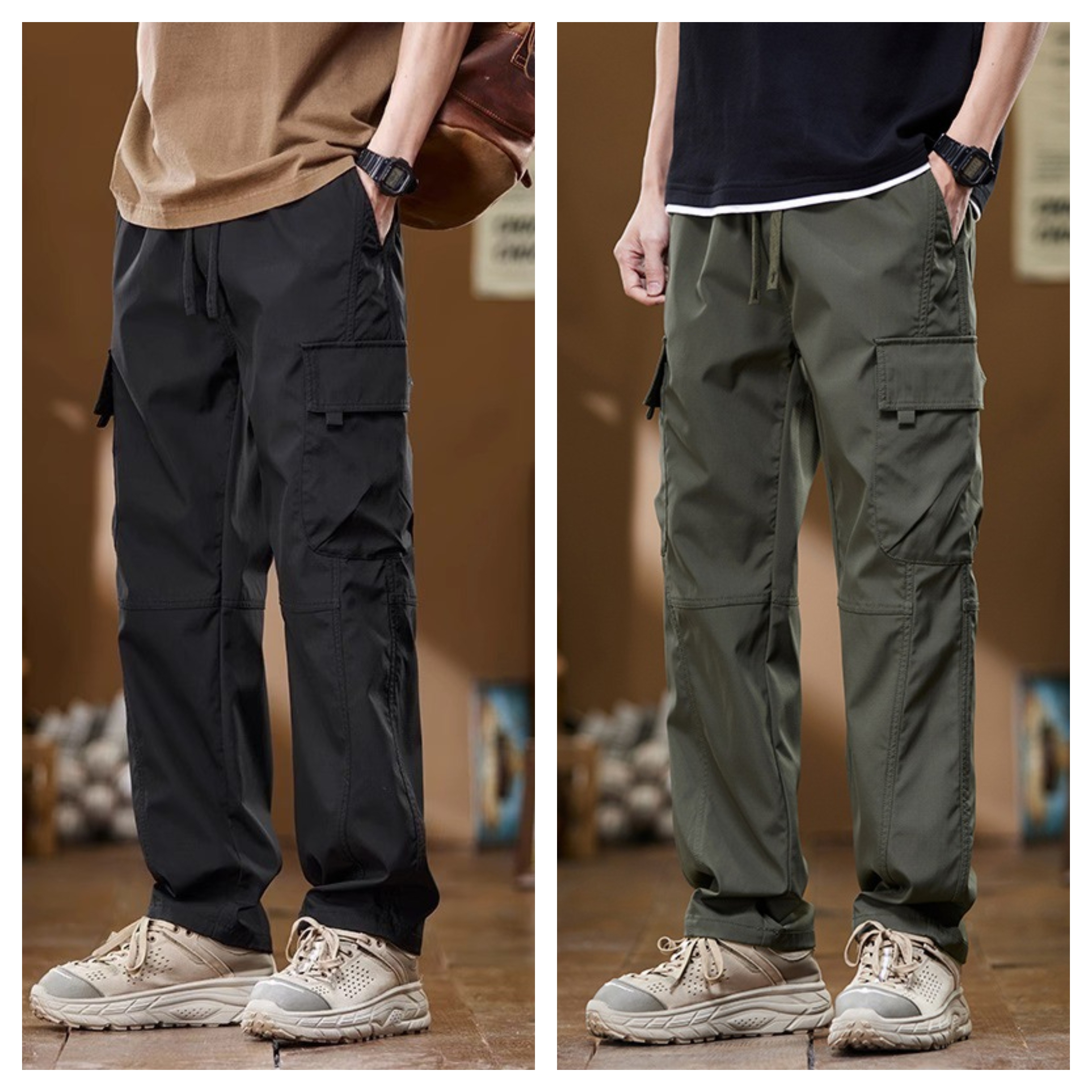 Men’s Reliable Work Cargo Trousers – Pack of 2