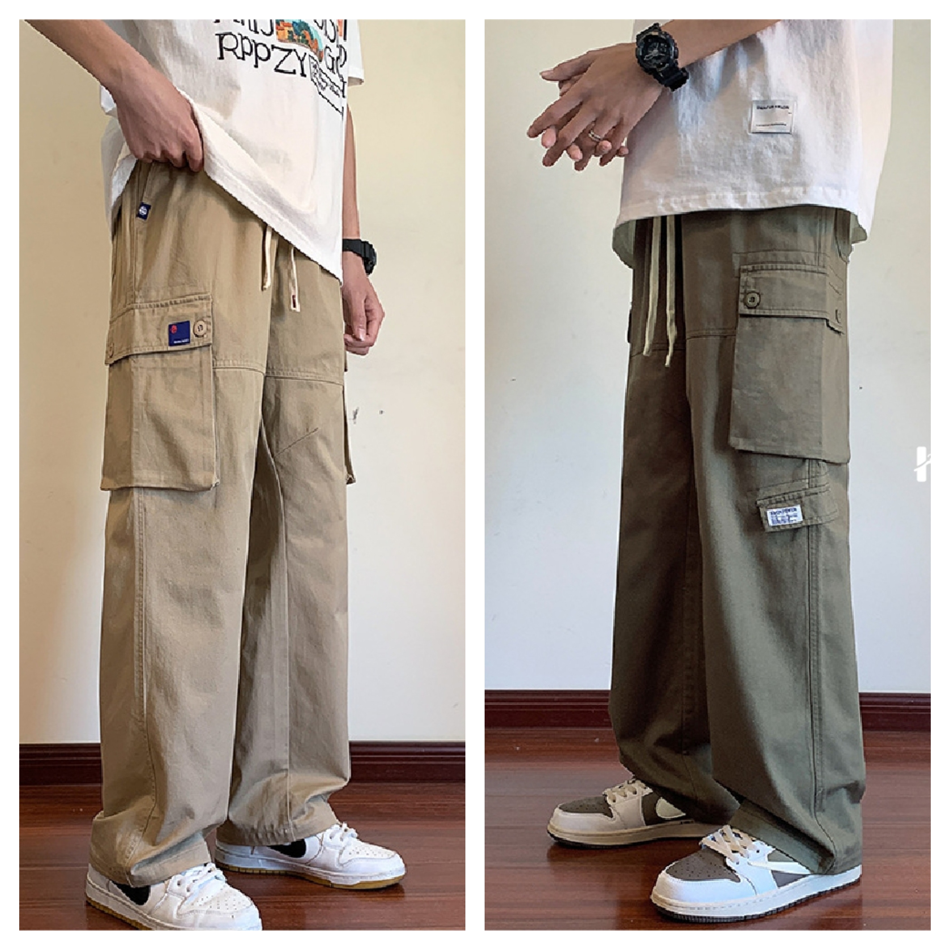 Men’s Outdoor Utility Cargo Trousers – Pack of 2