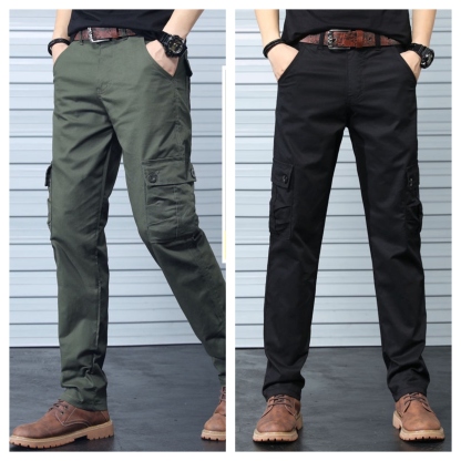 Men’s Daily Wear Cargo Trousers – Pack of 2