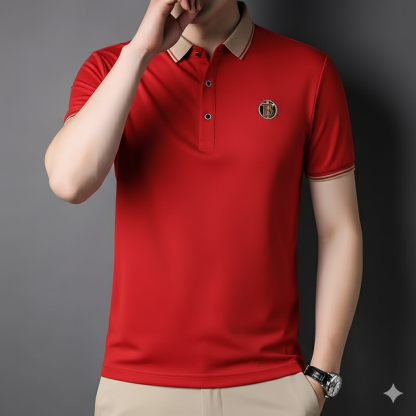Premium Classic Fit Polo T-Shirt – Pack of 4 (White | Red | Black | Olive Green)