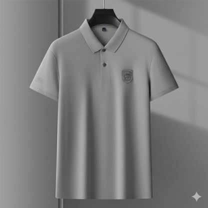 Embroidery Cotton Polo T-Shirt Men