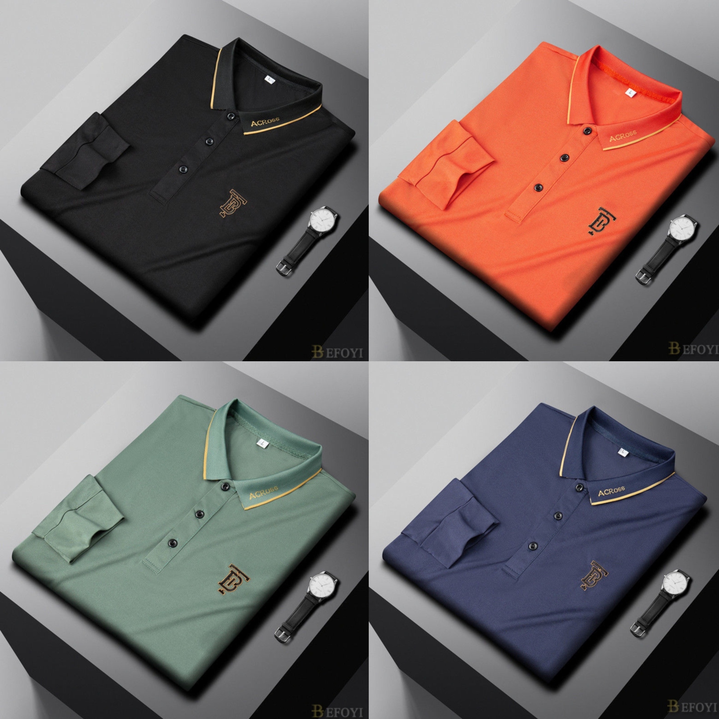 Signature Gold-Tipped Polo Collection – Pack of 4