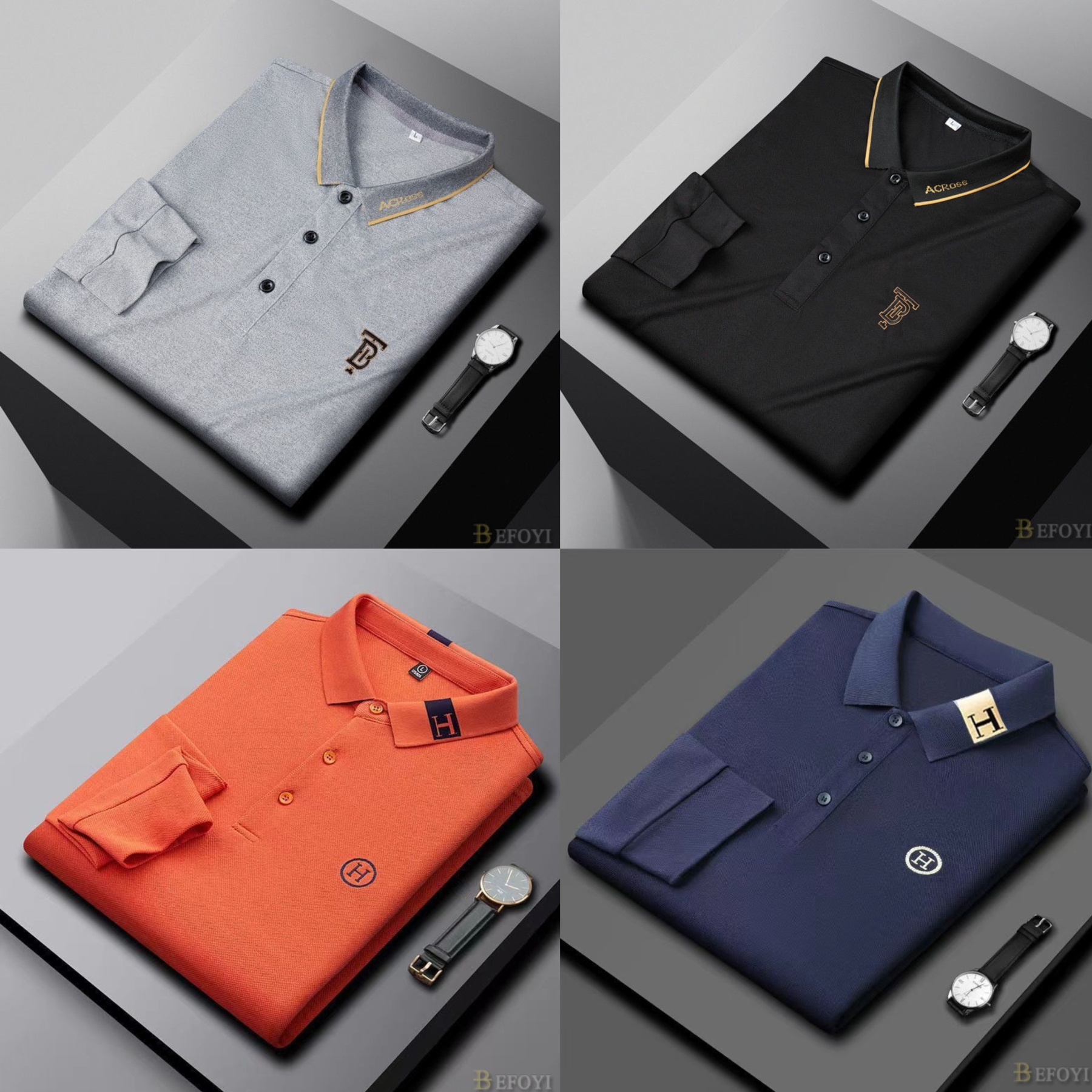 Dual Prestige Polo Collection – Pack of 4