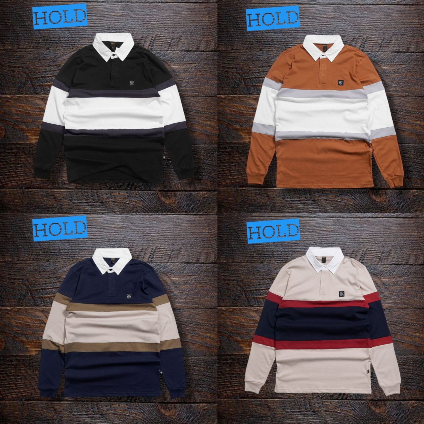 Rugby Striped Polo Collection – Pack of 4