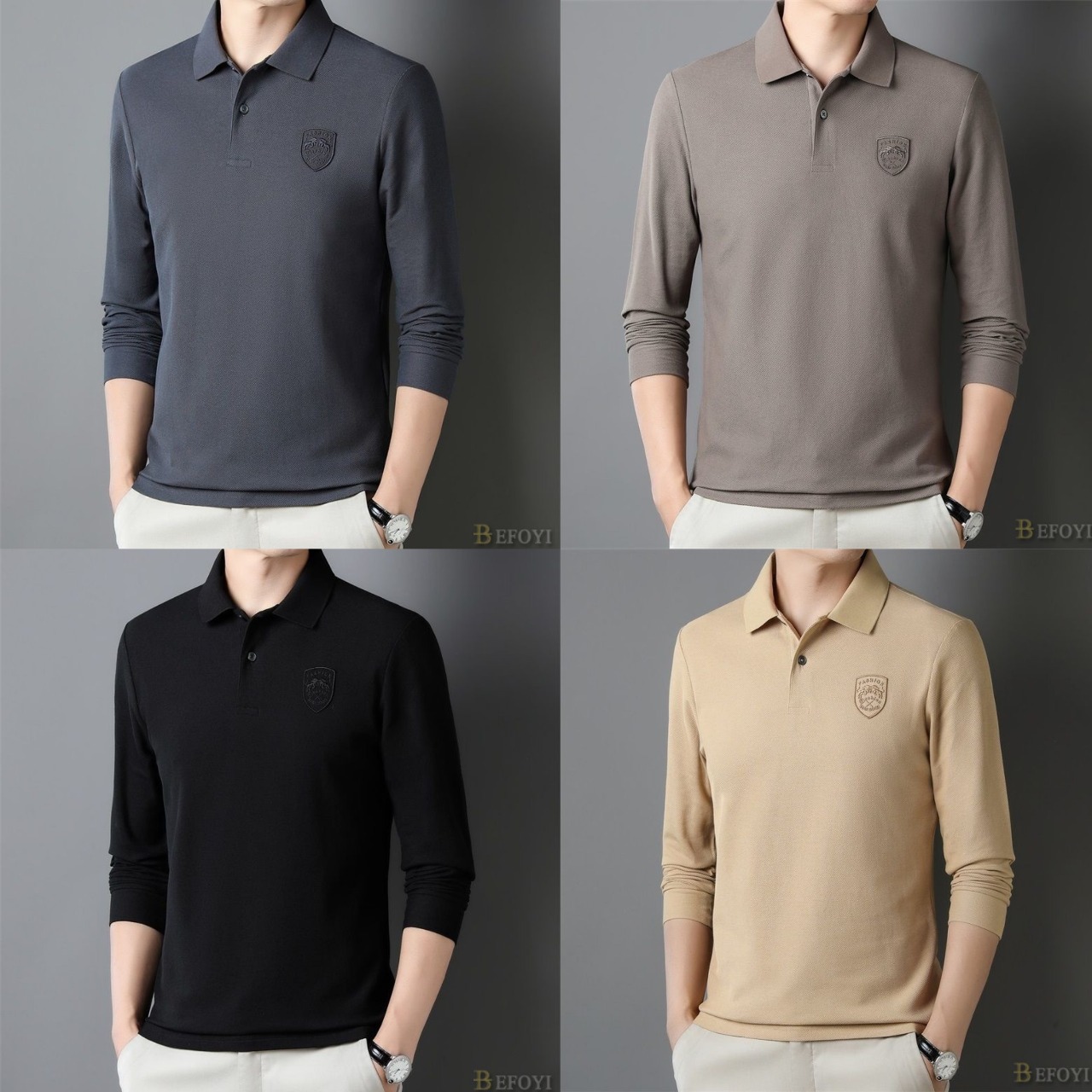 Executive Solid Polo Collection – Pack of 4