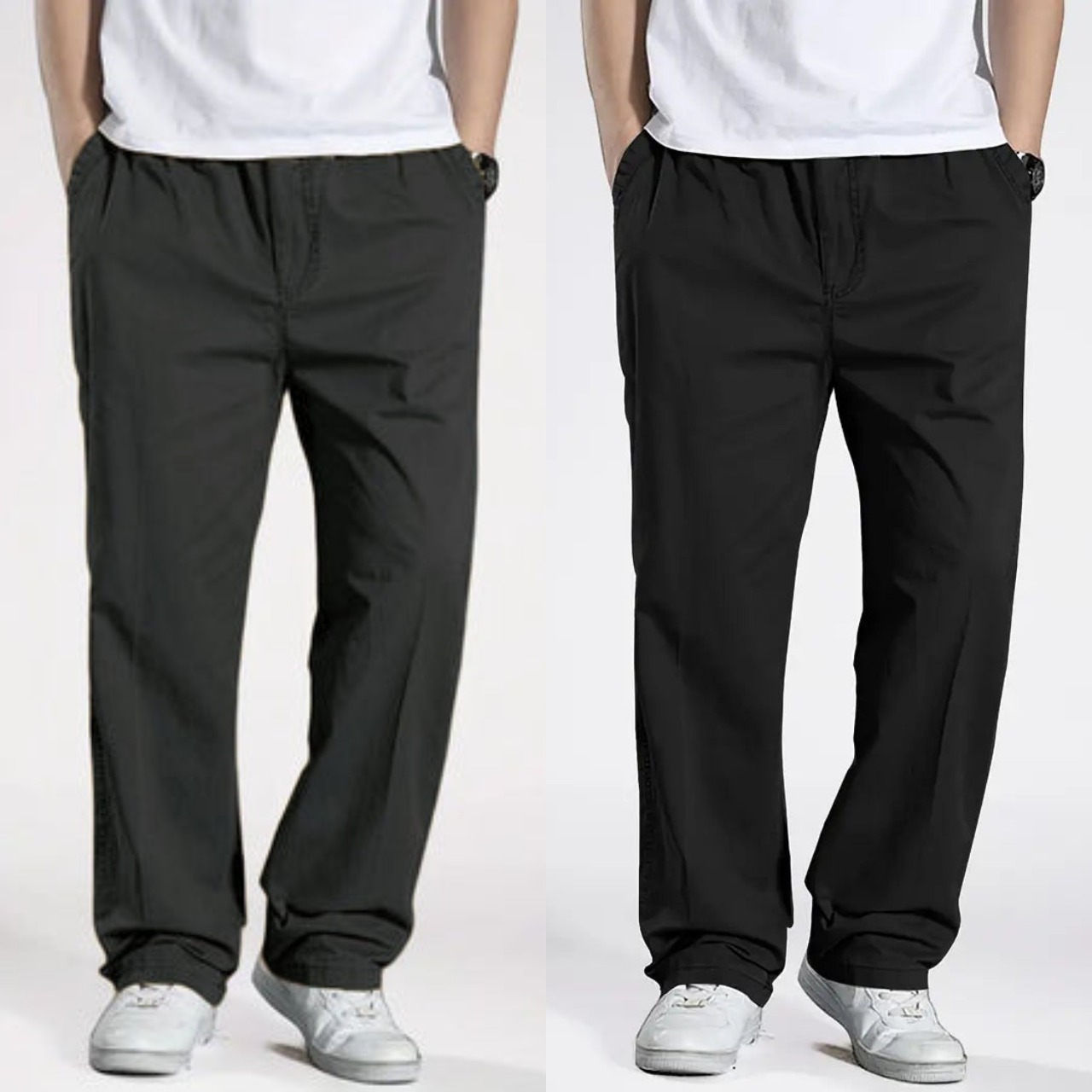 ShadowFit Classic Comfort Pants – Jet Black Edition