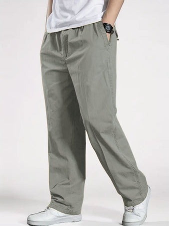 UrbanEase Relaxed Fit Pants – Slate Grey & Jet Black Edition