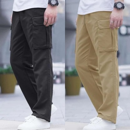 UrbanShield Utility Cargo Pants – Black & Desert Khaki Edition