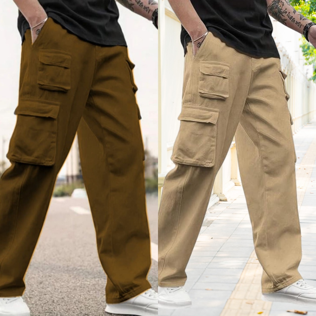 DesertTrail Utility Cargo Pants – Canyon & Sand Edition