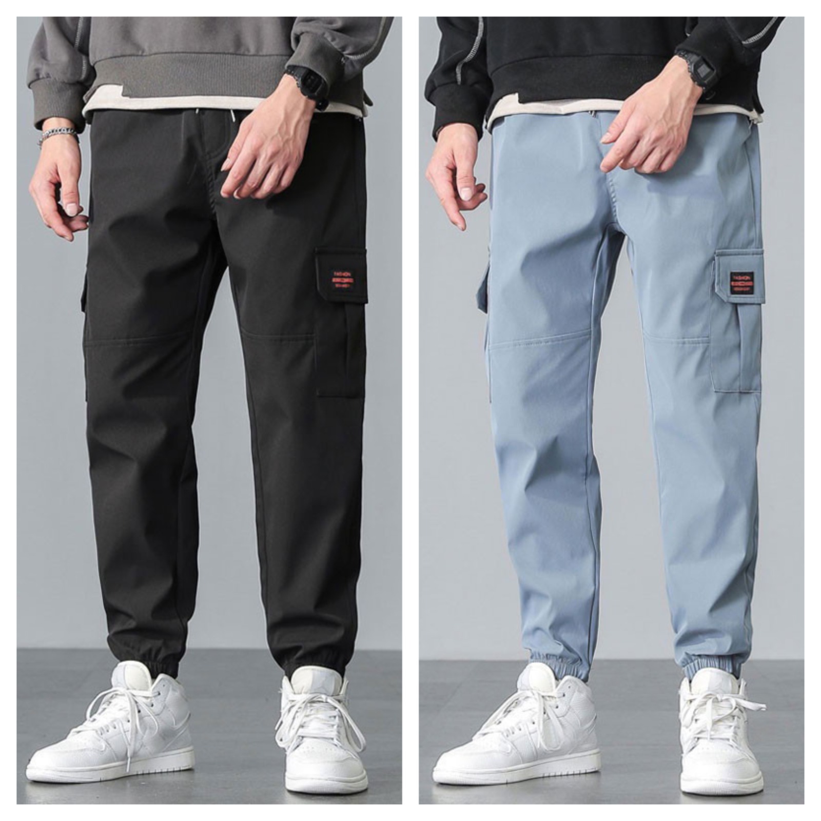 Men’s Multi-Pocket Cargos – Pack of 2