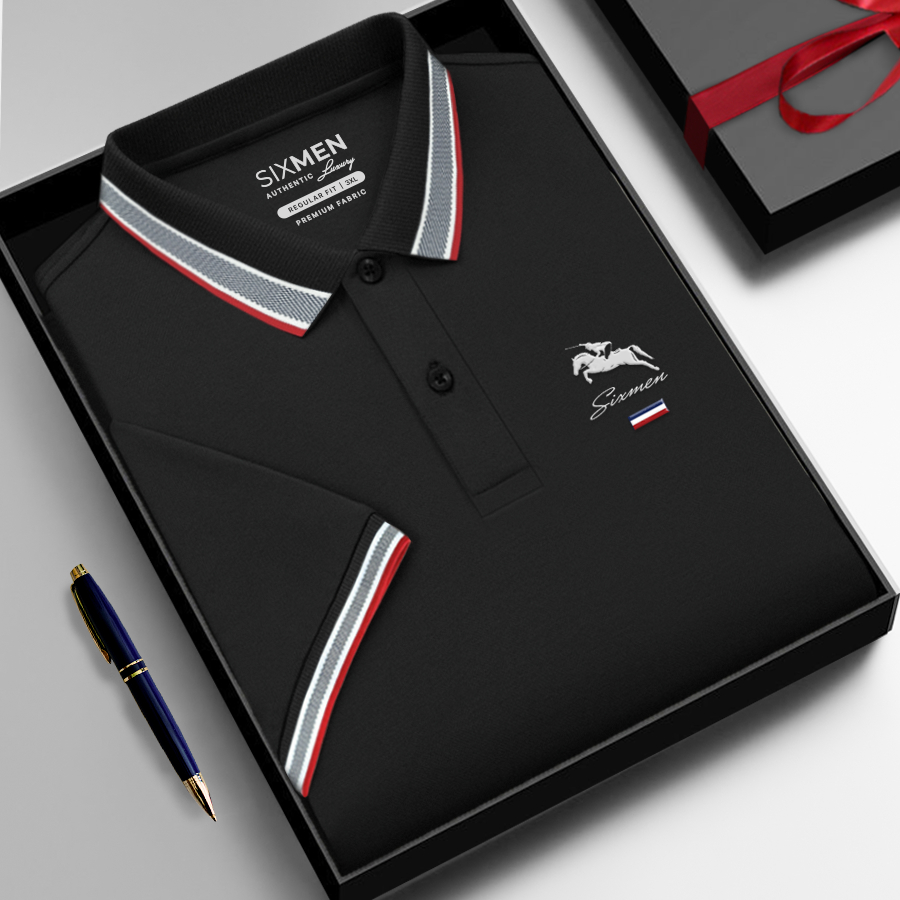 Signature Luxe Polo Collection – Pack of 4 (Black | Aqua | Sky Blue | White)