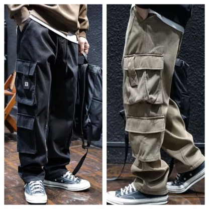 Men’s Multi-Pocket Cargo Pants – Pack of 2