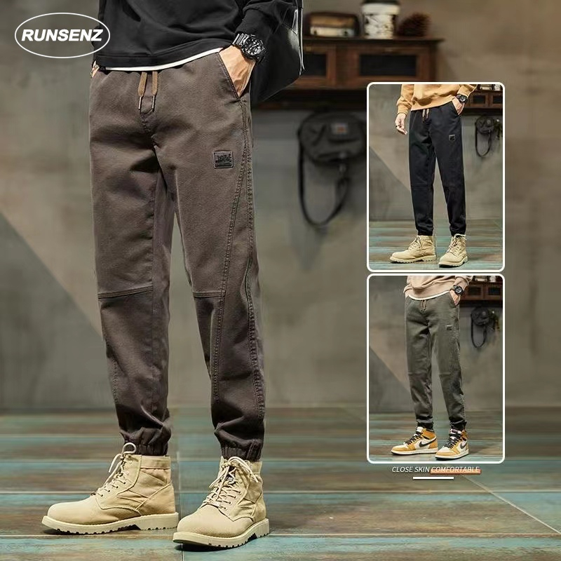 Men’s Relaxed Casual Cargo Trousers – Pack of 2